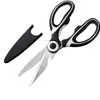 Tijeras de Cocina Acero Inoxidable Duraderas Tijeras de Uso Rudo para Cortar Huesos de Pollo, Verduras y Frutas Tijeras Multifuncionales Mayoreo