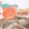 Pá de água doméstica com cabo longo, pá de água de cozinha aprofundada, concha de água doméstica espessa, balde para shampoo e banho de bebê no banheiro