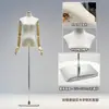 Tienda de ropa accesorios para maniquíes ropa de mujer ventana maniquí de medio cuerpo perchero muñeca falsa maniquí de vestido de novia soporte de exhibición