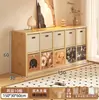 Estantería de rejilla de madera maciza, estante de almacenamiento para sala de estar, estantería de pie estilo vintage, vitrina de pared multicapa de combinación libre