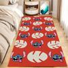 Linda Alfombra de Mesita de Noche de Dibujos Animados Stitch, Resistente a Manchas y Fácil de Cuidar, Alfombra Resistente al Desgaste para Mirador, Manta Refrigerante para Dormitorio, Alfombra para Mesa de Café de Sofá