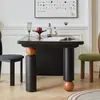 Mesa de Comedor Nórdica Negra de Madera Maciza para Uso Doméstico, Rectangular, Simple, Mesa de Comedor Retro, Mesa de Trabajo Creativa Pequeña para Apartamento, Lujo Ligero