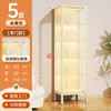 Armário Artesanal Vitrine de Vidro Armário de Dor com Fechadura e Porta Estante à Prova de Poeira Modelo Transparente Armário de Armazenamento Rack de Armazenamento de Brinquedos