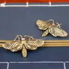 Colección de Adornos Artificiales de Insecto Polilla de Latón Decoración Creativa Adornos de Polilla de Latón para Estudio