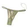 Tanga Sexy de Malla con Lunares Transfronteriza para Mujer, Entrepierna Transparente de Algodón Puro de Cintura Baja, Pantalón T para Mujer con Correas Delgadas Que No Aprietan las Caderas