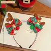 Pasador Decorativo Lindo Navideño Accesorios para el Cabello Femenino Versátil Pinza para Flequillo de Lazo Pinza Lateral Diadema Creativa para Niños