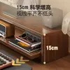 Soporte Elevador Base para Monitor de Computadora Almacenamiento de Escritorio USB Estante para Escritorio de Oficina
