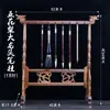 Soporte para Pinceles de Madera Maciza de Palo de Rosa y Madera de Ala de Pollo, Reposaplumas, Colgador para Pinceles con Cabeza de Dragón, Suministros de Caligrafía para los Cuatro Tesoros del Estudio