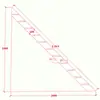 Escadas Galvanizadas com Estrutura Simples de Aço, Antiderrapantes e Espessadas, Adequadas para Uso Externo e Interno, Escadas de Sótão