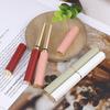 Tubo vacío de bálsamo labial recto, tubo fino de terciopelo de 6,5 mm, tubo vacío de lápiz labial, tubo de lápiz labial de piel blanca, carcasa de lápiz labial de nicho