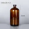 Botella Boston Marrón a Prueba de Luz Botella para Aceite Esencial Botella para Hidrosol Pistola de Spray Sellada Botella de Spray Cosmético de Alcohol Venta al Por Mayor