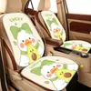 Cojín para Asiento de Coche Verano Seda de Hielo Funda para Asiento Casual Dibujos Animados Cojín de Asiento de Medio Paquete Cuadros Antideslizante Transpirable Cojín para Asiento Trasero