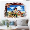 LV2253 nuevas pegatinas de altura de patrulla canina para comercio exterior, pegatinas de pared, decoración para habitación infantil, pintura decorativa al por mayor
