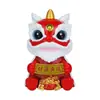 Dança do Leão da Sorte Alimentada por Energia Solar, Dança do Leão Estilo Chinês, Decoração Auspiciosa para Casa, Decoração de Carro, Enfeites Estilo Chinês, Presentes para Reunião Anual, Decoração Estilo Chinês