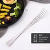 Juego de Cubiertos Occidentales de Acero Inoxidable Kaya Cuchillo de Mesa, Tenedor y Cuchara Juego de 4 Piezas Empaque de Caja de Regalo Fabricante de Cuchara de Mesa y Tenedor