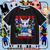 Nueva camiseta de manga corta para niños del juego de Roblox Animal Hospital, top moderno