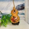Adornos de pirograbado de calabaza natural extra grandes, medianos y pequeños, Wenwu, Dios de la Riqueza, Guan Gong, Guanyin, artesanías para el hogar y la oficina.