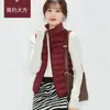 Chaleco de plumón Youjia Clothing 90 para mujer, blanco, de pato, fino, cálido, estilo occidental, chaqueta de otoño e invierno