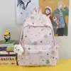 Mochila de ombro dupla estilo floresta de alto valor atmosfera estrela versão coreana pequena e fresca moderna estudante leve grande capacidade mochila escolar