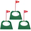 Placa de Golfe para Putter Plástico Removível Múltiplos Buracos Alvo Copo Bandeira Pequena Placa Exercitador de Putter