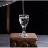 Vasos Pequeños de Vino de Vidrio Xibi, Copas para Licores Comerciales, Dispensadores Pequeños de Licores, Copas de Licores con Pie Alto para Restaurantes y Hoteles