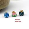 Gotejamento Gradiente Lotus Bead Bead diy Pulseira Jóias Lotus Acessórios Estilo Étnico Chaveiro Acessórios di