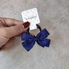 Corda de Cabeça de Bebê Doce Fofa Menininha Infantil Tira de Couro Azul Tibetano Orelha de Madeira Mini Laço Corda de Cabelo Corda de Cabelo