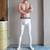 37 graus de temperatura constante Algodão cor sólida Novo slim fit nova cueca térmica masculina cuecas desgaste exterior bottoming long johns men