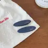 Parche Ovalado de Ácido Acético Exquisita Horquilla Etiqueta Dorada Francesa Pinza Sencilla de Pato Flequillo de Princesa Pinza Lateral Accesorios para el Cabello para Mujeres