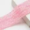 Douyin Duas Cores Imitação Jade Branco Vidro Contas Redondas Contas Soltas diy Acessórios Material para Contas Pulseira Colar Brincos