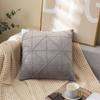 Al por mayor de Comercio Exterior Cojines y Almohadas de Terciopelo Amigables con la Piel con un Diseño Geométrico Minimalista de Alta Gama para Mesita de Noche, Tatami y Sofá, Suaves y Cómodos