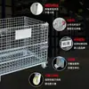 C Carrinho de Grade de Ferro para Separação Logística com Rodas Armazém Supermercado Caixa de Giro Armazenamento Estrutura de Ferro Gaiola Borboleta