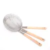 Producción Profesional de Colador Espeso de Malla Densa, Filtro, Mango de Madera, Rejillas para Aceite, Colador de Acero Inoxidable para Hotel, Cuchara Coladora Multifuncional