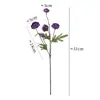 Flor de loto artificial estilo Morandi, rosa de té pequeña vintage de 5 cabezas en colores otoñales, decoración del hogar para casas de huéspedes y hoteles, superventas transfronterizo
