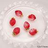 Pêssego de Fruta Pingente de Vidro Artesanal DIY Acessórios Pingente de Colar Brincos Pulseira Acessórios Semi-Acabados Atacado