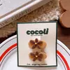 Grampo de Cabelo de Liga Metálica com Flor Aveludada para Crianças Coreanas, Presilha BB de Flor de 5 Pétalas para Meninas, Cor Café, Tecido, Presilha para Família, Outono e Inverno