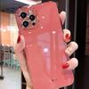 Adecuado para Funda de Teléfono Móvil Iphone17, Electrochapado de Color Puro 6D Apple 16 Borde Recto Funda Blanda 15Promax Cubierta Protectora Anti-Caída