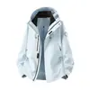 Chaqueta exterior tipo concha Luotuo para mujer, tres en uno, cortavientos, impermeable, cálida, ropa de otoño e invierno para viajes y montañismo para hombre