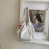 Bolso Cruzado Fresco y Sencillo Estilo Primavera, Bolso de Hombro Plegado Floral de Gran Capacidad para Mujer, Bolso Tote Estilo Coreano Estilo Perezoso