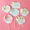 Bolinha de pelo de celebridade da internet, conta dourada, pequeno príncipe, fada, cartão, decoração para bolo de aniversário de confeitaria, bandeirinha plug-in, festa, doce