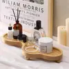 Estante organizador de llaves minimalista de bambú y madera personalizado, bandeja para guardar gafas, expositor de joyas para tocador, organizador de cosméticos