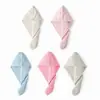 Gorro absorbente de forro polar color coral con estampado de piña para secar el pelo de mujer, toalla de secado de pelo larga estilo japonés, gorro de secado de pelo engrosado, turbante japonés