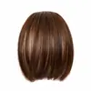 Flequillo Mini, Flequillo Aireado, Flequillo Falso, Flequillo Realista para Mujer, Pieza de Cabello con Flequillo Delgado