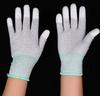 Guantes de palma recubiertos de PU y fibra de carbono de nailon de 13 pines, libres de polvo, con revestimiento antiestático para fábricas electrónicas, guantes de protección laboral.