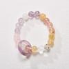 Pulsera de Amatista Púrpura Fuego Púrpura de Nueve Piedras Pulsera de Cuentas para Mujer con Múltiples Piedras Pulsera de Cuentas Budista Joyería de Mano Venta Caliente al por Mayor