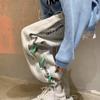 Pantalones de tobillo con lazo de calle alta verano delgados frescos pantalones deportivos modernos pantalones de barrido ropa de trabajo guapo secado rápido casual para hombre
