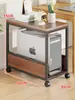 Soporte para carcasa de computadora, base móvil de doble capa para computadora de escritorio, soporte de piso para impresora de oficina