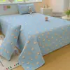 Funda de Cama Gruesa de Gasa Arrugada de Algodón Hinchable Universal para Todas las Estaciones Juego de Tres Piezas Sábana Acolchada Colchón de Dormitorio Estudiantil