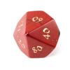 Dados Poliédricos de Piedra Roja Natural Grabados con Números Juego de Entretenimiento de Rol D&D Juego de Siete Piezas Z06