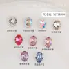 Novos Strass de Unha de Cristal Irregulares com Fundo Pontiagudo Famosos na Internet K9 Oval Ovo de Pombo Luxo Decorações de Unha